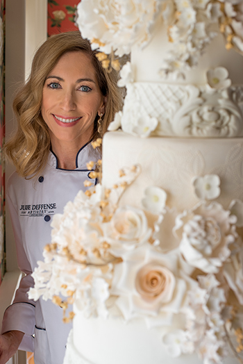 Julie Deffense luxury wedding cake designer and author