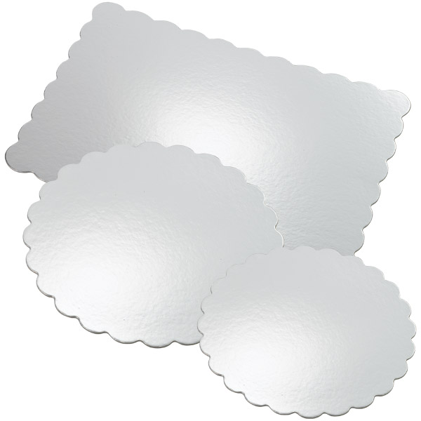 Wilton Silver Cardboard Platter, 30cm Round