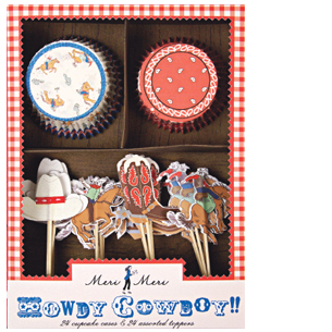 MM Kit Formas de Papel Cowboy para Cupcakes