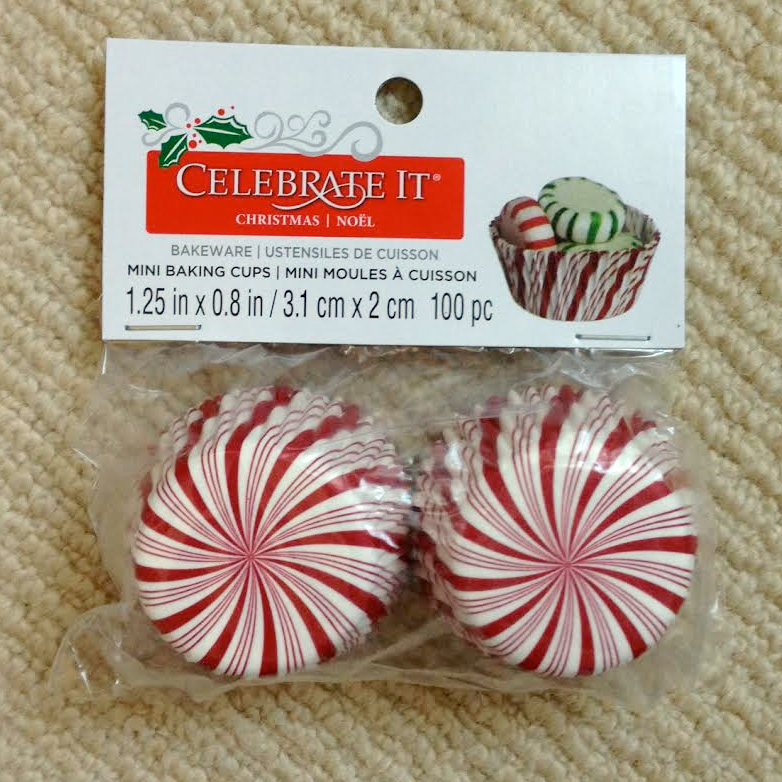 Peppermint Candy Mini Cupcakes Cases