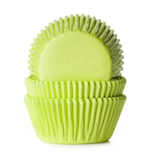 Cupcake Baking Cases - Lime Green