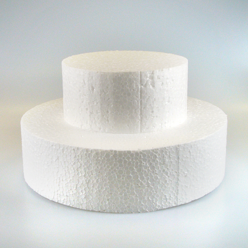 Round Styrofoam Cake Dummy 35cm x 14cm high